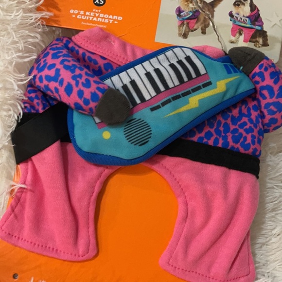 New XS 80’s keyboard guitarist pet costume - Picture 3 of 6